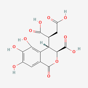 Chemical structure of Chebulic acid