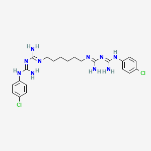 Chemical structure of Chlorhexidine