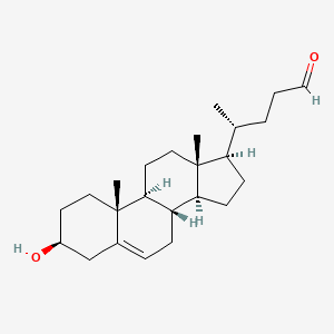 Chemical structure of Chol-5-en-24-al-3β-ol