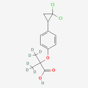 Chemical structure of Ciprofibrate D6