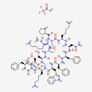 Chemical structure of Cortistatin-14 TFA