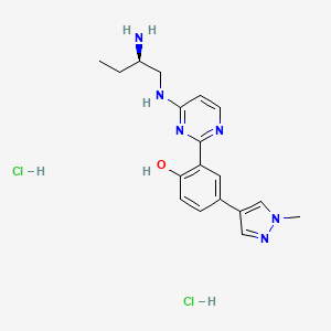 Chemical structure of CRT0066101 dihydrochloride