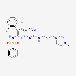 Chemical structure of CX-5461 dihydrochloride