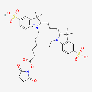 Chemical structure of CY3-SE