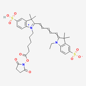 Chemical structure of CY5-SE