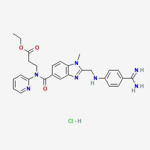 Chemical structure of Dabigatran ethyl ester hydrochloride