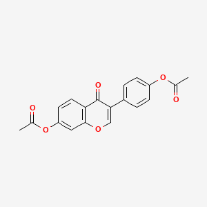 Chemical structure of Daidzein diacetate