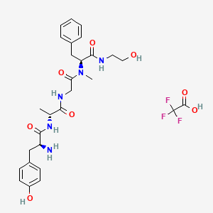 Chemical structure of DAMGO (TFA)