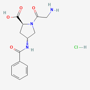 Chemical structure of Danegaptide Hydrochloride