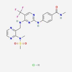 Chemical structure of Defactinib hydrochloride