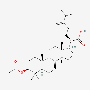 Chemical structure of Dehydroeburicoic acid monoacetate