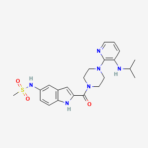 Chemical structure of Delavirdine