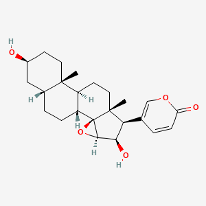 Chemical structure of Desacetylcinobufagin