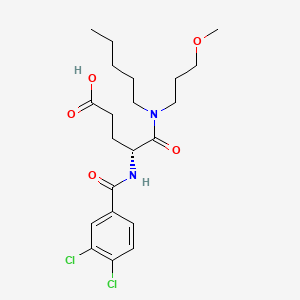 Chemical structure of Dexloxiglumide