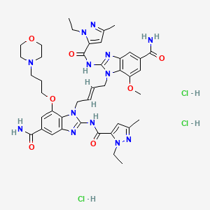 Chemical structure of diABZI STING agonist-1 trihydrochloride