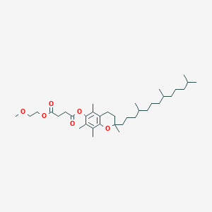 Chemical structure of DL-alpha-Tocopherol methoxypolyethylene glycol succinate