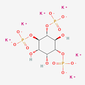 Chemical structure of D-myo-Inositol 1,4,5-trisphosphate hexapotassium salt