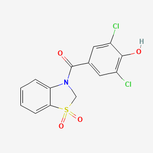 Chemical structure of Dotinurad