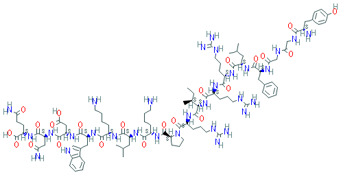 Chemical structure of Dynorphin A (1-10) TFA