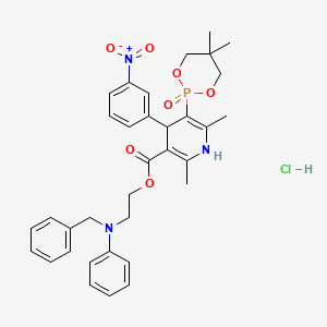 Chemical structure of Efonidipine hydrochloride ethanolate