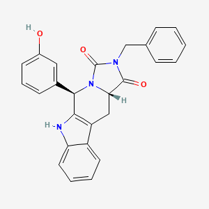 Chemical structure of Eg5 Inhibitor V, trans-24