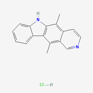 Chemical structure of Ellipticine hydrochloride