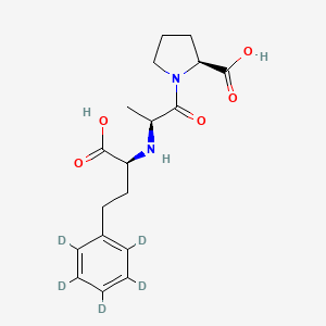 Chemical structure of Enalaprilat D5