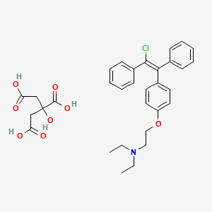 Chemical structure of Enclomiphene citrate