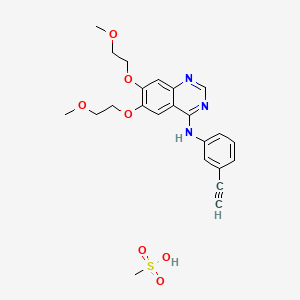 Chemical structure of Erlotinib mesylate