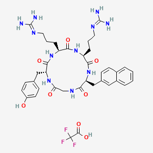 Chemical structure of FC131 TFA