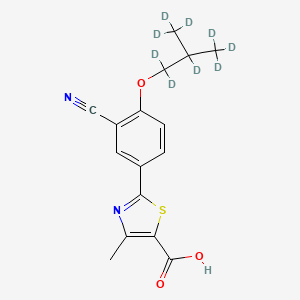 Chemical structure of Febuxostat D9