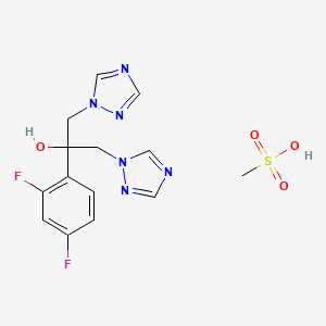 Chemical structure of Fluconazole mesylate