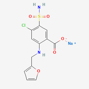 Chemical structure of Furosemide sodium
