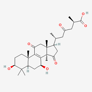 Chemical structure of Ganoderic acid B