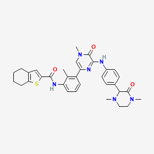 Chemical structure of GDC-0834 Racemate