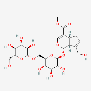 Chemical structure of Genipin Gentiobioside