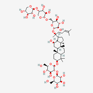 Chemical structure of Ginsenoside Ra1