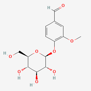 Chemical structure of Glucovanillin