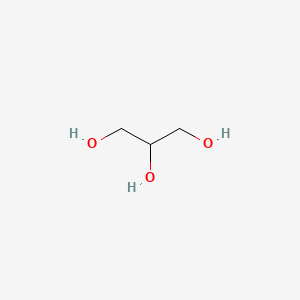 Chemical structure of Glycerol