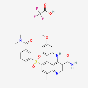 Chemical structure of GSK 256066 Trifluoroacetate