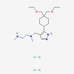 Chemical structure of GSK3368715 dihydrochloride