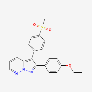 Chemical structure of GW-406381