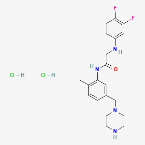 Chemical structure of GW791343 dihydrochloride