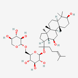 Chemical structure of ginsenoside Mx