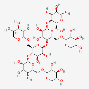 Chemical structure of Heptasaccharide Glc4Xyl3