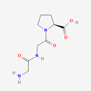 Chemical structure of H-Gly-Gly-Pro-OH