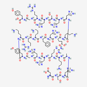 Chemical structure of Histatin 5 (TFA)