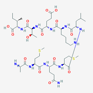 Chemical structure of HIV gag peptide 197-205