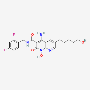 Chemical structure of HIV-1 integrase inhibitor 3