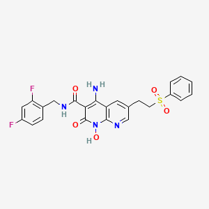 Chemical structure of HIV-1 integrase inhibitor 4